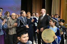 Президент Ильхам Алиев и Первая леди Мехрибан Алиева приняли участие в открытии Агдамского центра мугама (ФОТО/ВИДЕО)