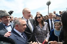 Президент Ильхам Алиев и Первая леди Мехрибан Алиева приняли участие в открытии Агдамского центра мугама (ФОТО/ВИДЕО)