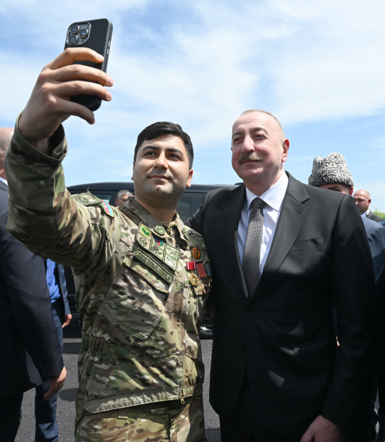 Президент Ильхам Алиев и Первая леди Мехрибан Алиева приняли участие в открытии Агдамского центра мугама (ФОТО)