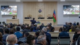 Сегодня продолжился суд над лицами, обвиняемыми в совершении многочисленных преступлений против азербайджанского народа (ФОТО)