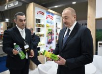 Президент Ильхам Алиев ознакомился с выставками InterFood Azerbaijan и Caspian Agro (ФОТО)