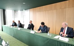 В Тиране состоялась встреча Президента Ильхама Алиева с президентом Совета Европейского Союза и президентом Европейской комиссии (ФОТО)