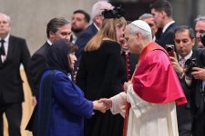 Спикер Милли Меджлиса приняла участие в церемонии интронизации Папы Римского (ФОТО)