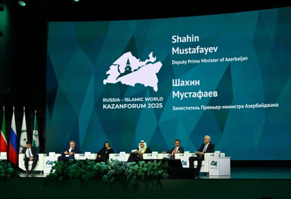 Делегация Азербайджана приняла участие в международном экономическом форуме "Россия - Исламский мир: KazanForum 2025" (ФОТО)