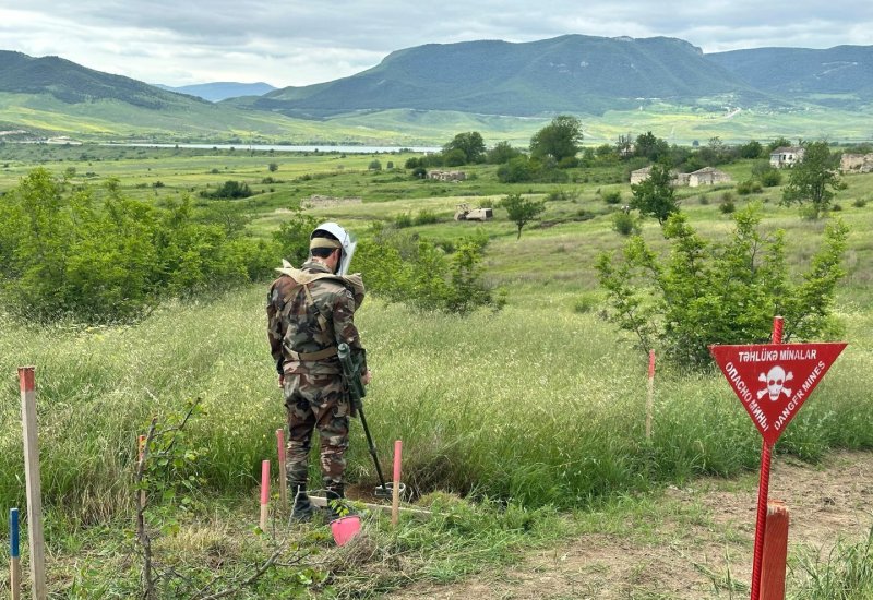 Azerbaijan counts number of mines discovered in liberated territories