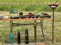 Представители СМИ ознакомились с ходом гуманитарной деятельности по разминированию в Агдаме (ФОТО)
