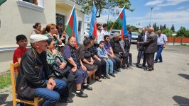 Очередная группа бывших вынужденных переселенцев прибыла в Ходжалы и село Баллыджа (ФОТО)
