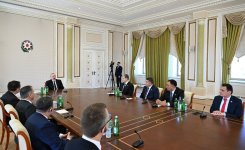 Президент Ильхам Алиев принял делегацию участников второй встречи министров внутренних дел ОТГ (ФОТО/ВИДЕО)