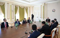 Президент Ильхам Алиев принял делегацию участников второй встречи министров внутренних дел ОТГ (ФОТО/ВИДЕО)