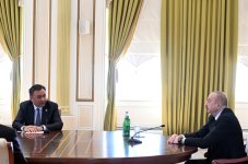 Президент Ильхам Алиев принял делегацию участников второй встречи министров внутренних дел ОТГ (ФОТО/ВИДЕО)