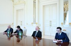 Президент Ильхам Алиев принял председателя Сената Египта (ФОТО)