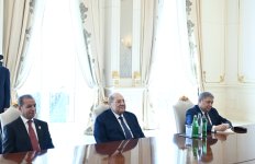 Президент Ильхам Алиев принял председателя Сената Египта (ФОТО)