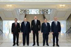 Президент Ильхам Алиев принял председателя Сената Египта (ФОТО)