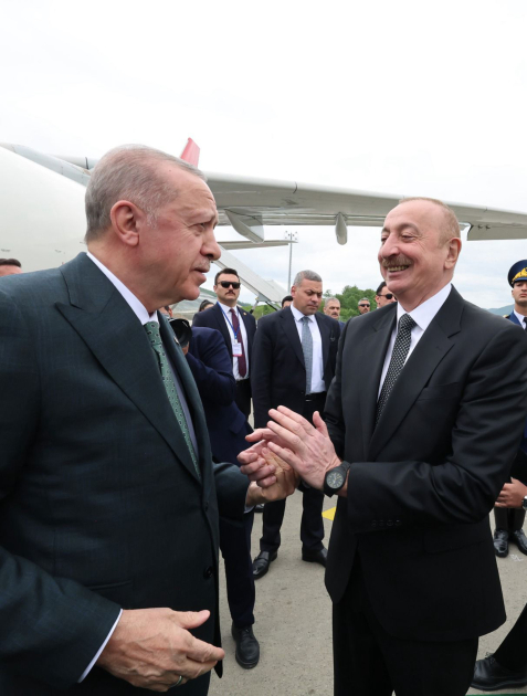 Президент Ильхам Алиев и Реджеп Тайип Эрдоган приняли участие в церемонии открытия Лачинского международного аэропорта (ФОТО/ВИДЕО)