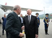Президент Ильхам Алиев и Реджеп Тайип Эрдоган приняли участие в церемонии открытия Лачинского международного аэропорта (ФОТО/ВИДЕО)