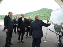 Президент Ильхам Алиев и Президент Реджеп Тайип Эрдоган ознакомились со строительными работами на автомобильной дороге Кяльбаджар-Лачин (ФОТО/ВИДЕО)