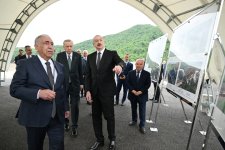 Президент Ильхам Алиев и Президент Реджеп Тайип Эрдоган ознакомились со строительными работами на автомобильной дороге Кяльбаджар-Лачин (ФОТО/ВИДЕО)