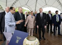 Президент Ильхам Алиев, Президент Реджеп Тайип Эрдоган и премьер-министр Мухаммад Шахбаз Шариф побывали в прогулочной зоне в городе Лачин (ФОТО/ВИДЕО)