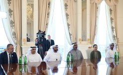 Президент Ильхам Алиев принял делегацию бизнесменов Объединенных Арабских Эмиратов (ФОТО/ВИДЕО)
