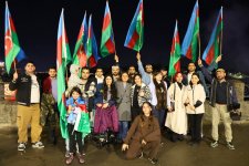 Ниагарский водопад подсвечен цветами азербайджанского флага (ФОТО)