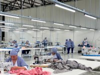 На швейной фабрике LATIFA, планируется ежедневное производство 2000 единиц текстильных изделий (ФОТО)