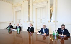 Президент Ильхам Алиев принял министра нефти Пакистана (ФОТО/ВИДЕО)