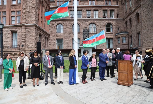 Ontario Legislative Assembly raises Azerbaijani flag in honor of independence day (PHOTO)