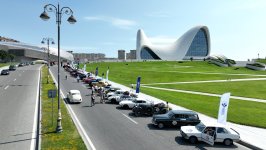 Azerbaijani stage of Peking to Paris Motor Challenge starts at Heydar Aliyev Center (PHOTO)