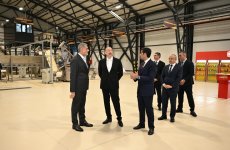 Президент Ильхам Алиев принял участие в открытии в Баку завода по производству различных видов и сортов закусок (ФОТО/ВИДЕО)