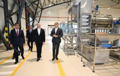 Президент Ильхам Алиев принял участие в открытии в Баку завода по производству различных видов и сортов закусок (ФОТО/ВИДЕО)