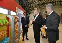 Президент Ильхам Алиев принял участие в открытии в Баку завода по производству различных видов и сортов закусок (ФОТО/ВИДЕО)