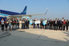 AZAL выполнил первый рейс в турецкий Международный аэропорт Чукурова (ФОТО)