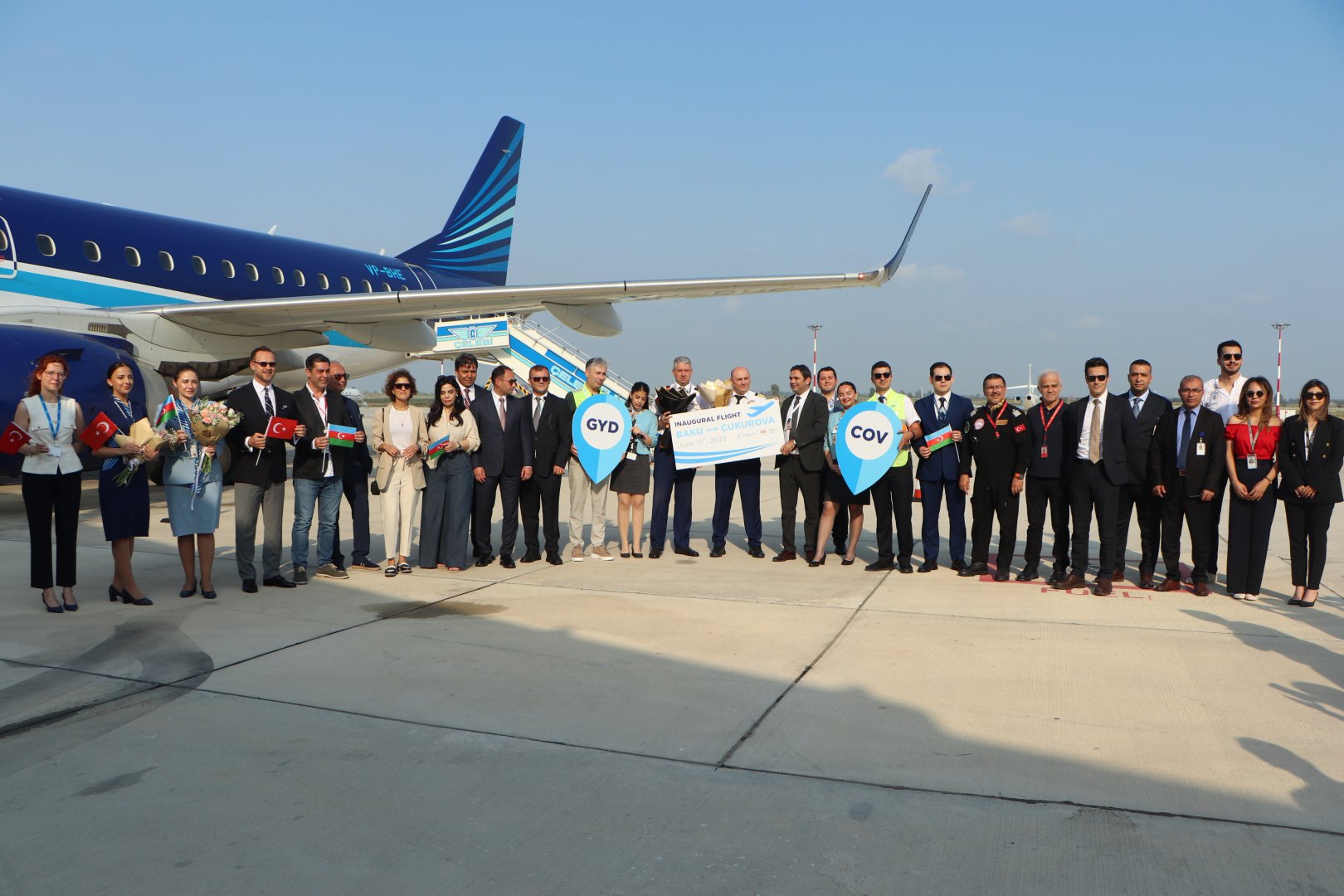 AZAL выполнил первый рейс в турецкий Международный аэропорт Чукурова (ФОТО)