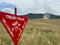 В Ханкенди прошло заседание  Рабочей группы по разминированию и обезвреживанию неразорвавшихся боеприпасов (ФОТО)