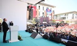 Президент Ильхам Алиев и Президент Реджеп Тайип Эрдоган приняли участие в церемонии открытия "Азербайджанского квартала" в турецком Кахраманмараше (ФОТО)