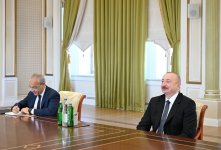 Президент Ильхам Алиев принял министра инвестиций, промышленности и торговли Узбекистана (ФОТО/ВИДЕО)