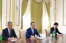 Президент Ильхам Алиев принял министра инвестиций, промышленности и торговли Узбекистана (ФОТО/ВИДЕО)