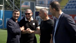 Хабиб Нурмагомедов и  бойцы UFC посетили базу ФК "Карабах" (ВИДЕО, ФОТО)