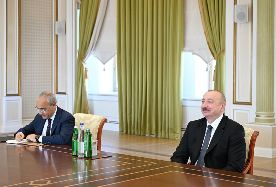Президент Ильхам Алиев принял министра инвестиций, промышленности и торговли Узбекистана (ФОТО/ВИДЕО)