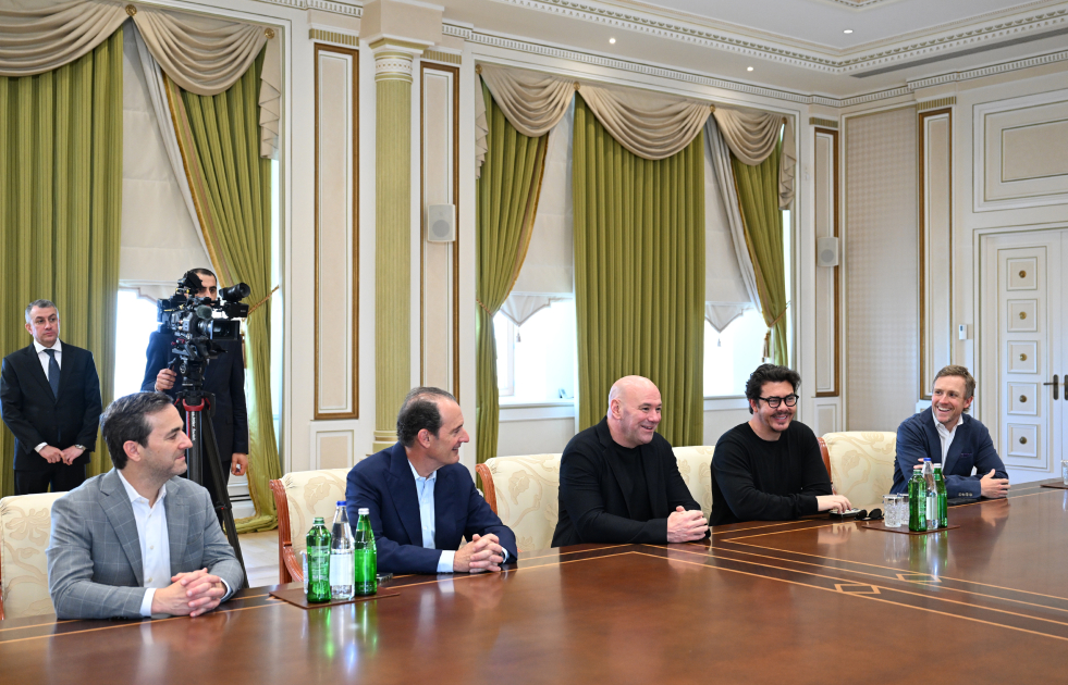 Президент Ильхам Алиев принял президента UFC (ФОТО/ВИДЕО)