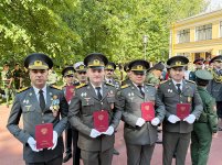 Азербайджанским военнослужащим, завершившим обучение в России, вручены дипломы (ФОТО)