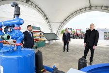 Президент Ильхам Алиев принял участие в открытии Евлахского пилотного агропарка (ФОТО)