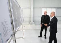 Президент Ильхам Алиев принял участие в открытии в городе Евлах водоочистной установки с применением технологии песочной фильтрации (ФОТО)