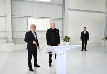 Президент Ильхам Алиев принял участие в открытии в городе Евлах водоочистной установки с применением технологии песочной фильтрации (ФОТО)