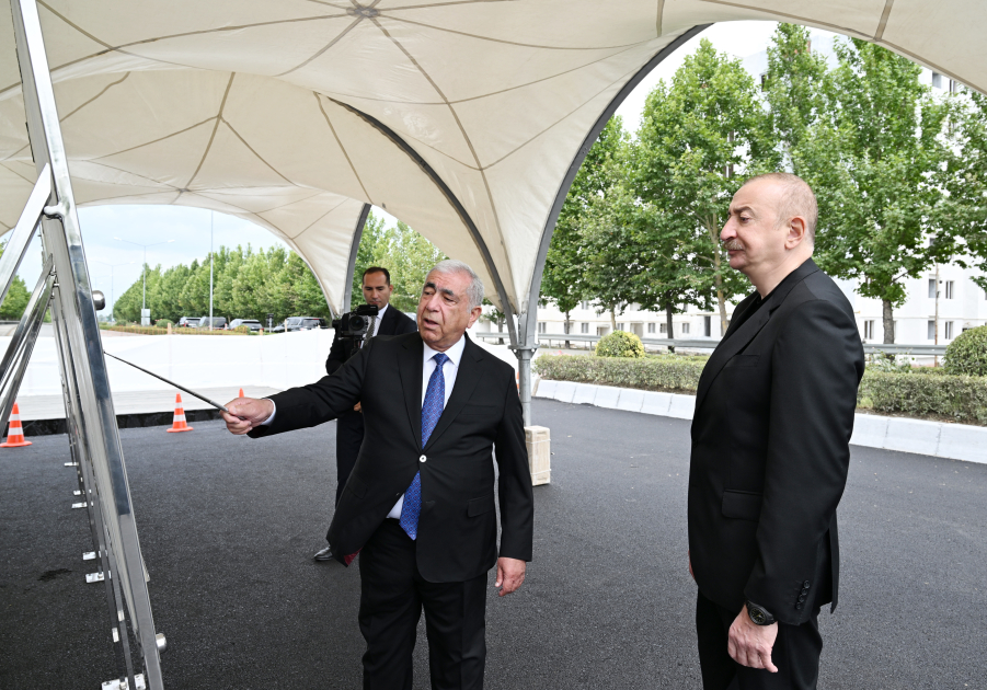 President Ilham Aliyev views work carried out on Baku–Alat–Gazakh–Georgia state border highway (PHOTO/VIDEO)