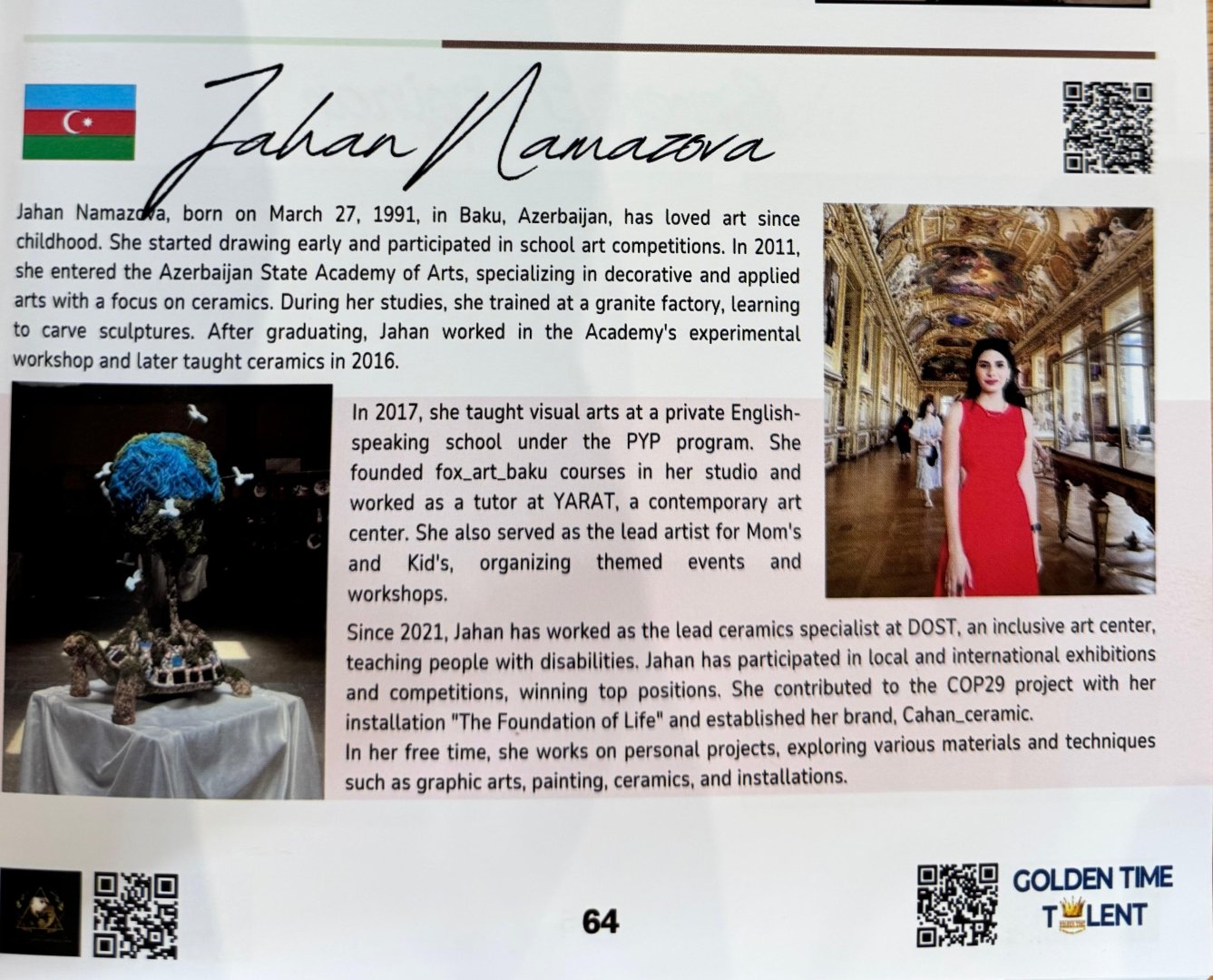 Джахан Намазова удостоена первой награды Golden Time Talent Festival 2025 в Лондоне (ВИДЕО, ФОТО)