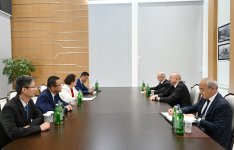Президент Ильхам Алиев принял в Мингячевире председателя правления китайской компании Dongfang Electric International Corporation (ФОТО)
