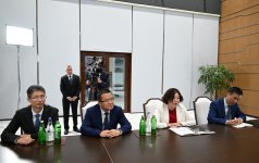 Президент Ильхам Алиев принял в Мингячевире председателя правления китайской компании Dongfang Electric International Corporation (ФОТО)
