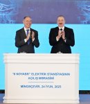 Президент Ильхам Алиев принял участие в церемонии открытия электростанции «8 Ноября» в Мингячевире (ФОТО/ВИДЕО)