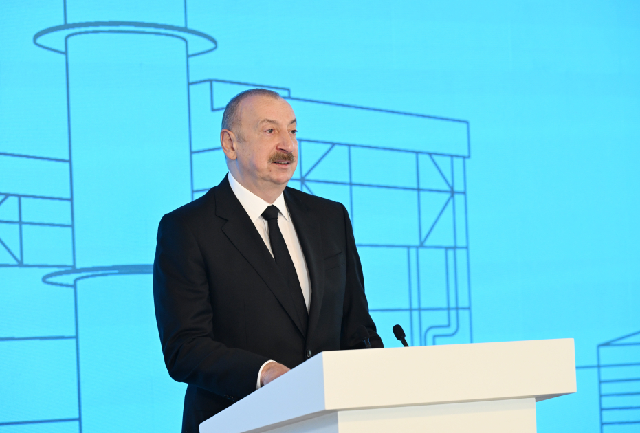 Президент Ильхам Алиев принял участие в церемонии открытия электростанции «8 Ноября» в Мингячевире (ФОТО/ВИДЕО)